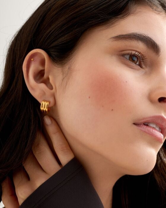Katie Loxton Hanna Huggie Hoop Earrings Waterproof