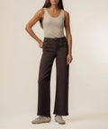 KUT Meg HR Wide Leg choc