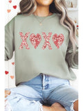 Quilted Xoxo Heart Sweatshirt