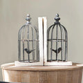 Birdcage Bookends S/2