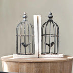 Birdcage Bookends S/2