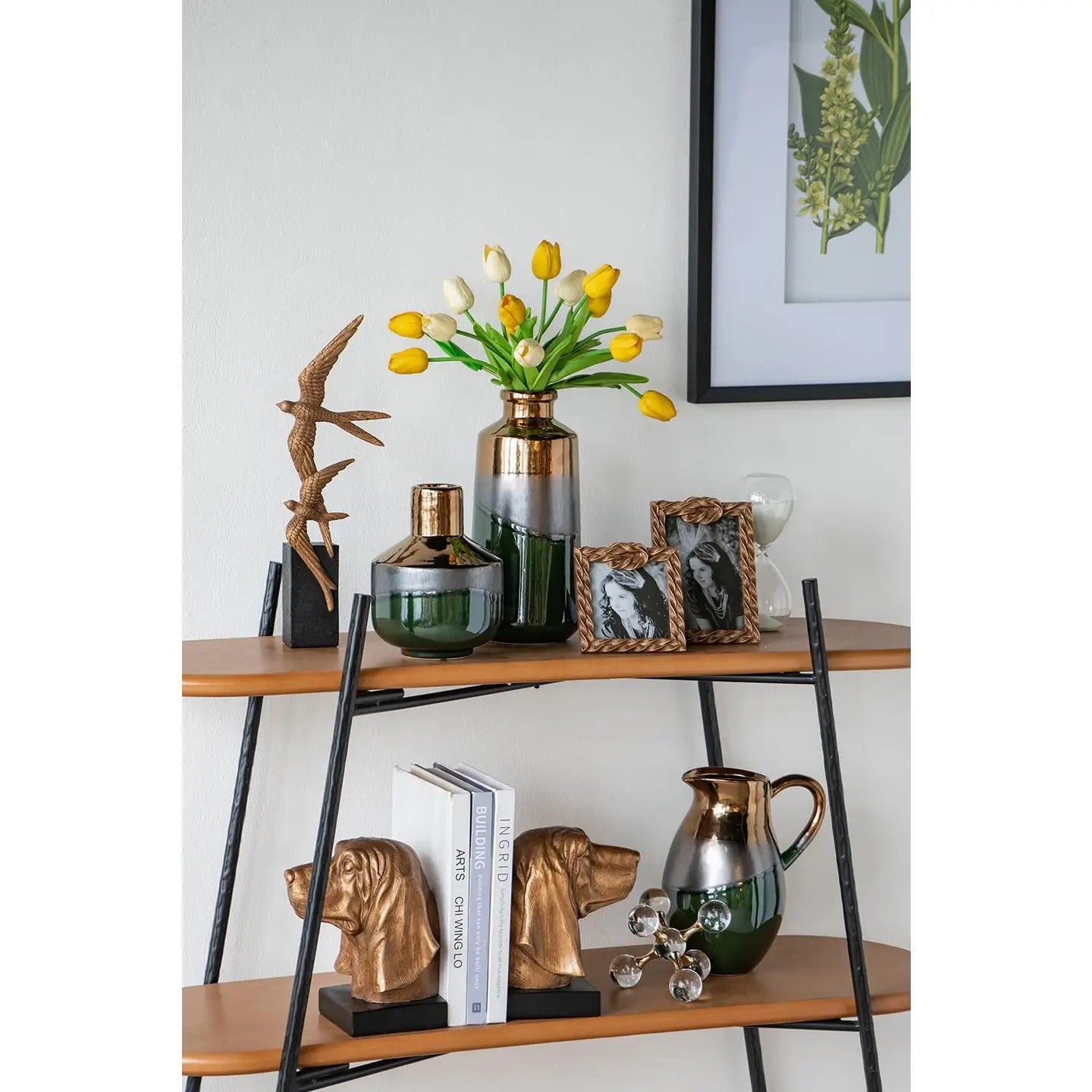 Dog Head Bookends S/2
