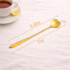 Gold Heart Teaspoon