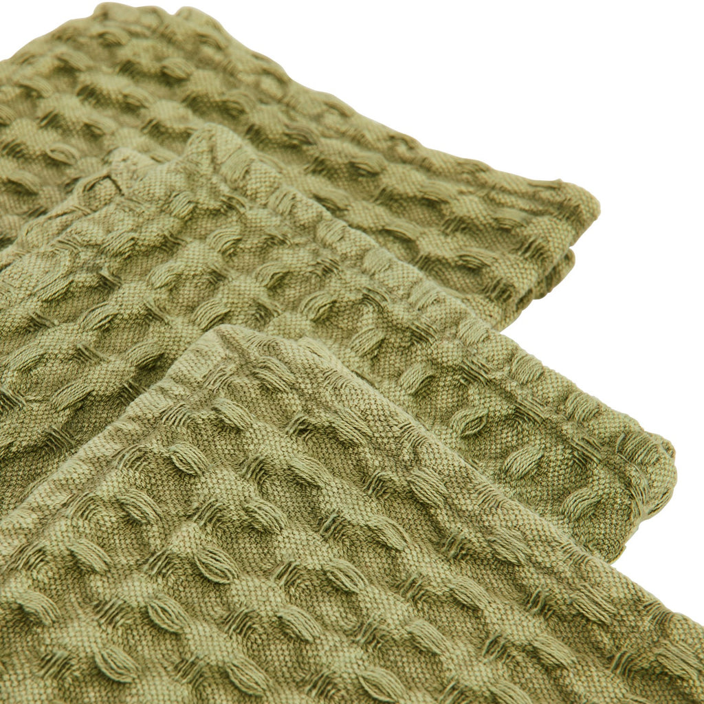 Stonewashed Cotton Waffle Weave Dishcloth