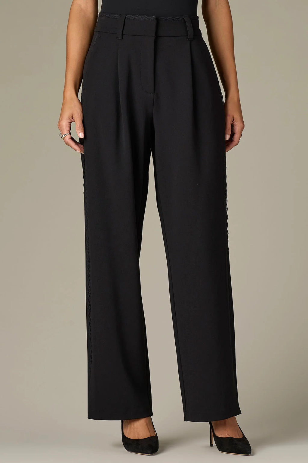 W&W Ultra Skyrise Double Waistband Relaxed Straight Leg Trouser*