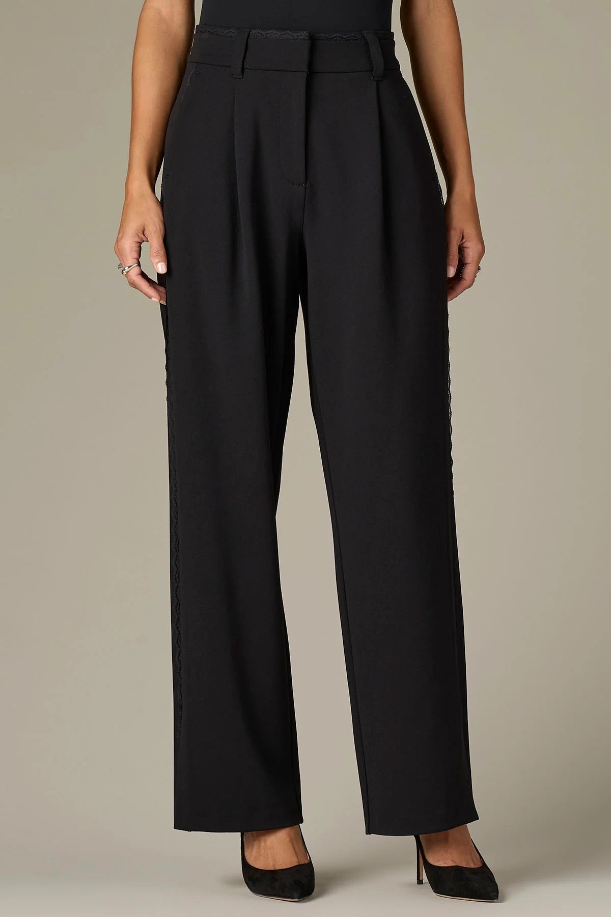 W&W Ultra Skyrise Double Waistband Relaxed Straight Leg Trouser*