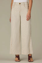 Sam Striped Wide Leg Jeans