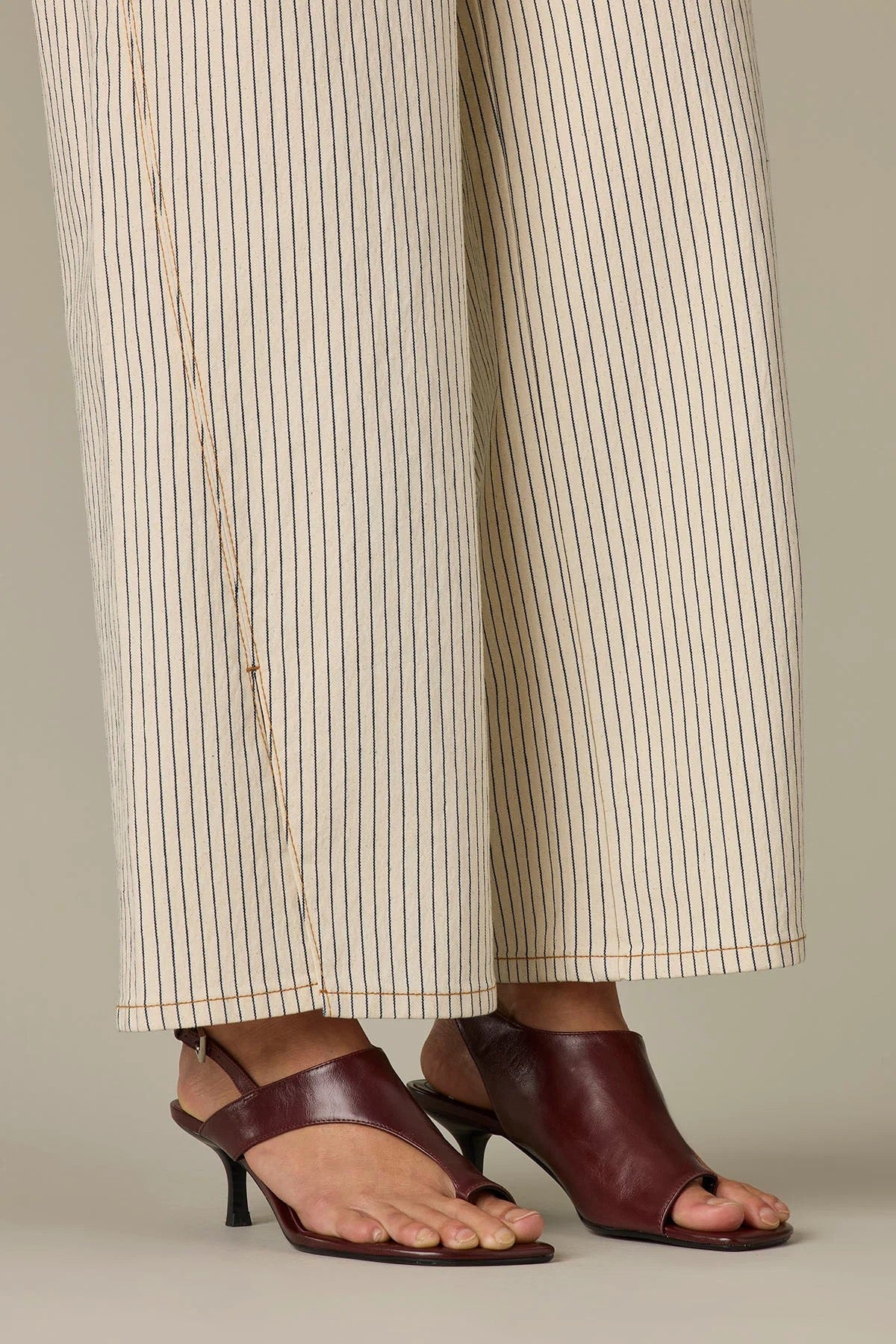 Sam Striped Wide Leg Jeans