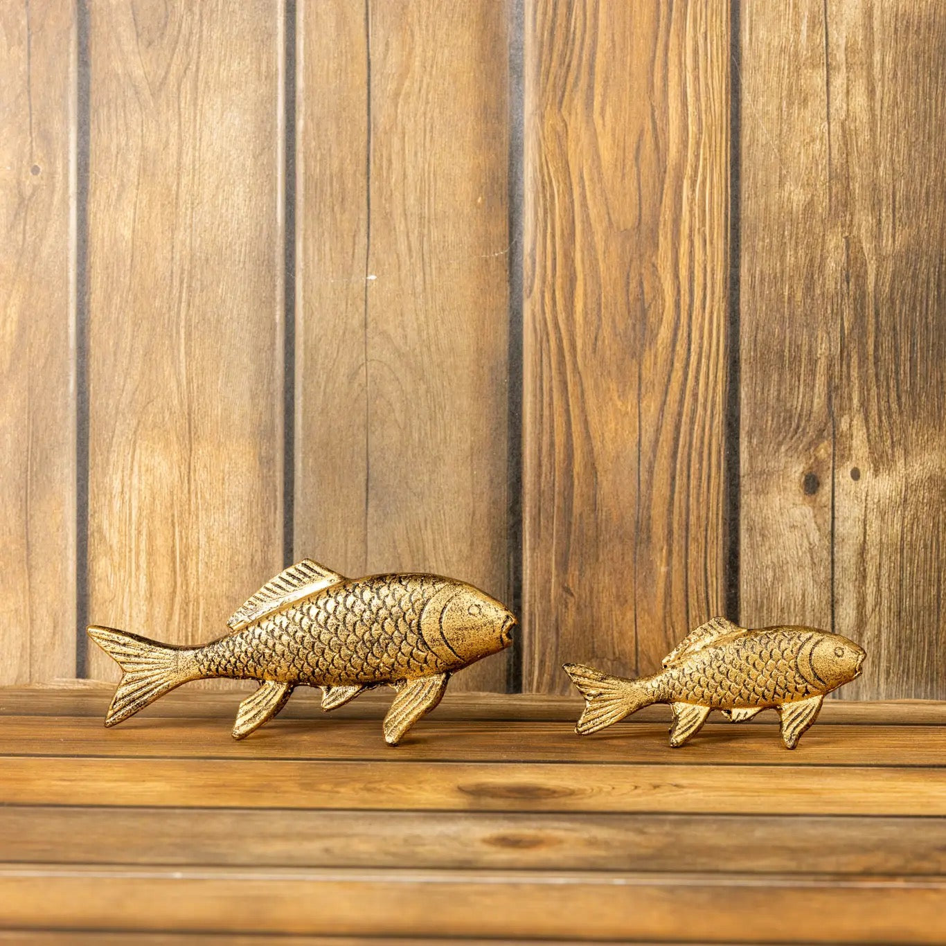 Gold Koi Fish Figurines