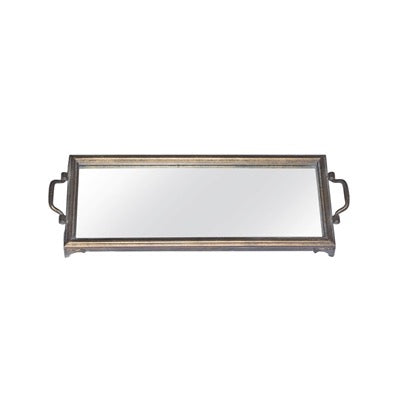Iron & Glass Mirror Tray