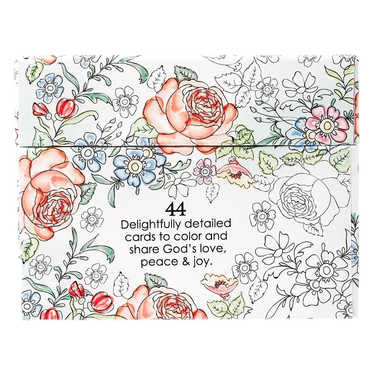 Coloring Cards Boxed Colorful Blessings*