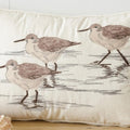 Sandpiper Embroidered Pillow