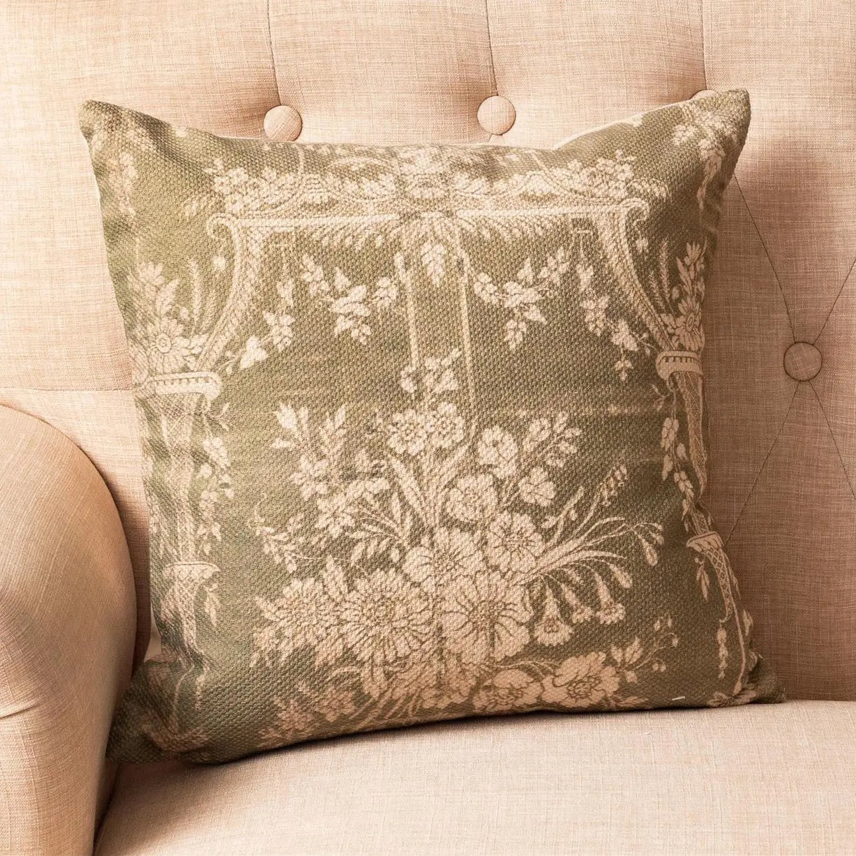 Sage French Country Pillow