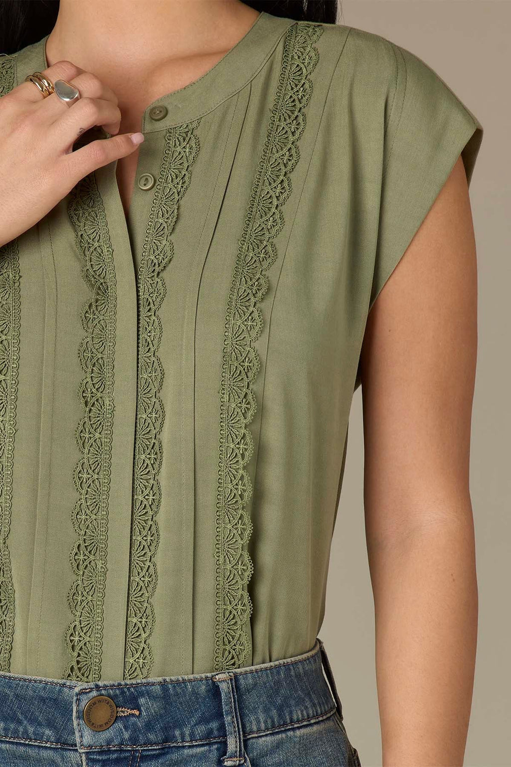 Margo Button Down Woven Top