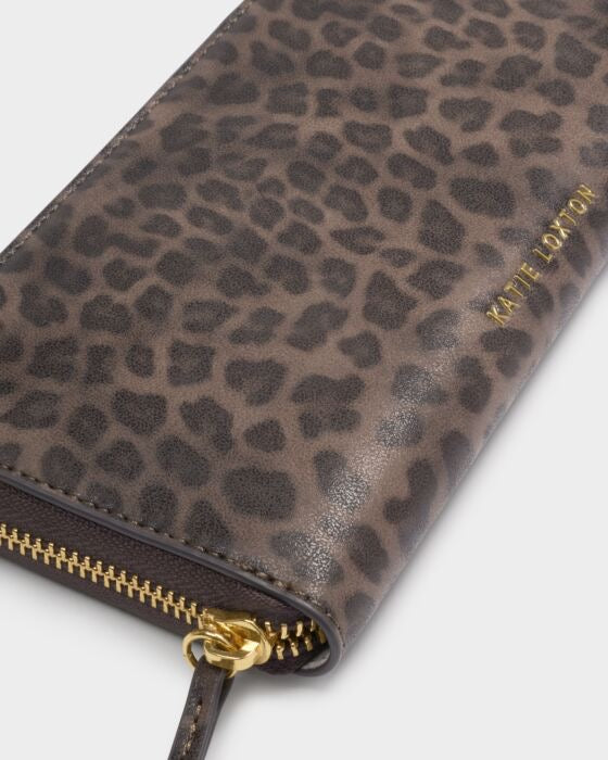 Katie Loxton Large Zip Around Wallet Leopard