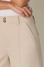 Mia Skyrise Front Seam Trouser Short**