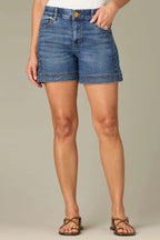 Gracie High Rise Double Side Seam Shorts**