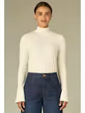Jovi Cuff Mock Neck Top