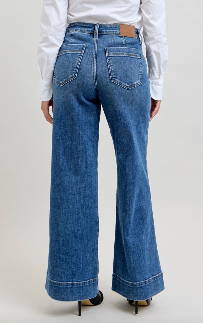 Judy Blue 82674 Petite Trouser Retro Wide**