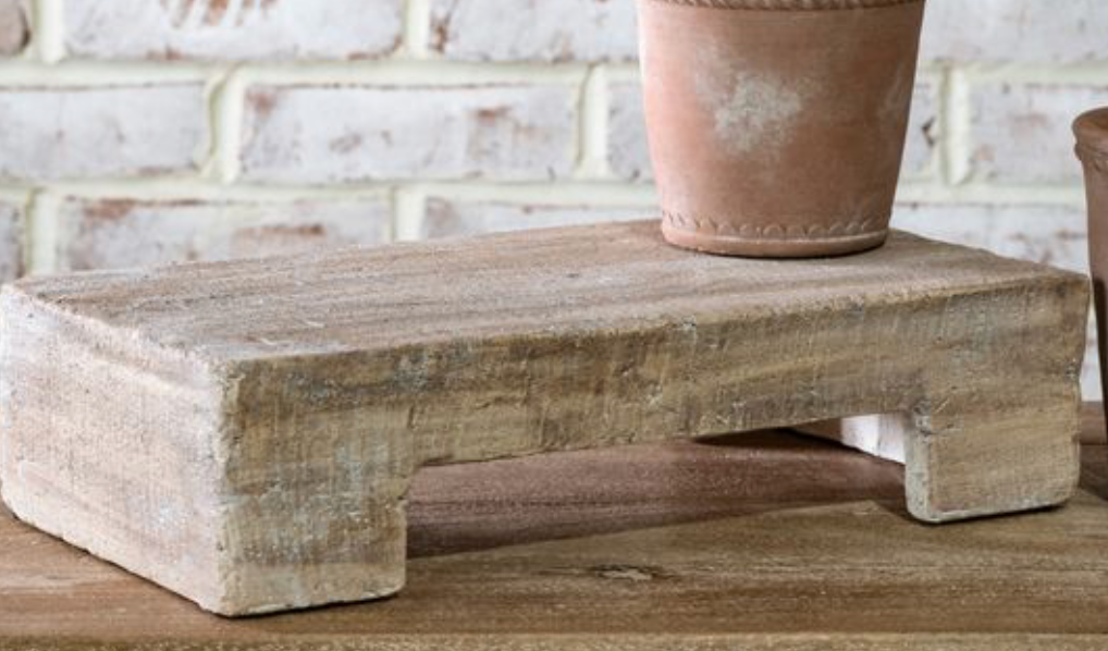 15" Tan Ceramic Riser