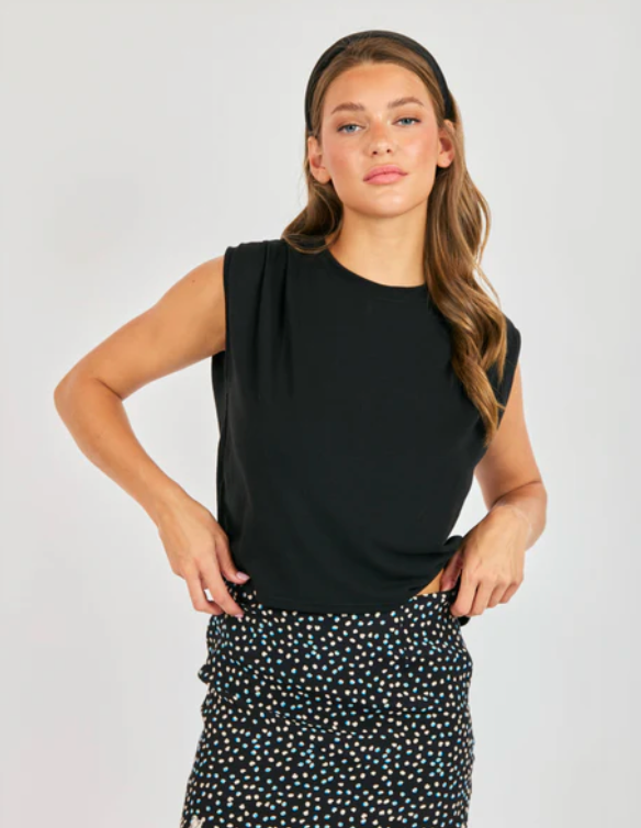 Statuesque Shirred Tank
