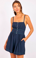 Percy Lace Trim Romper