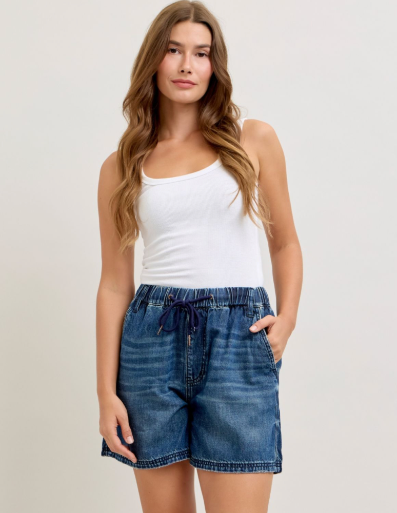 Judy Blue Aria Baggy Short**