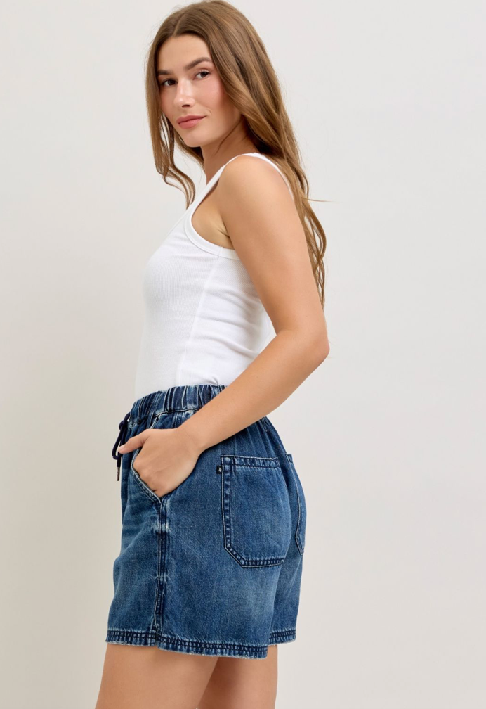 Judy Blue Aria Baggy Short**