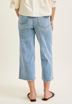 Judy Blue 82690 Mid Rise Wide Crop