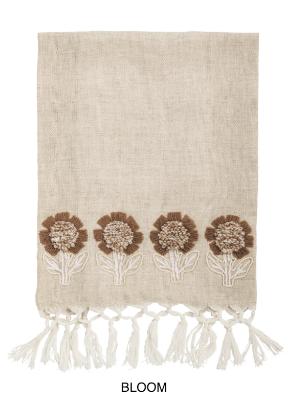 Floral Embroidered Towels