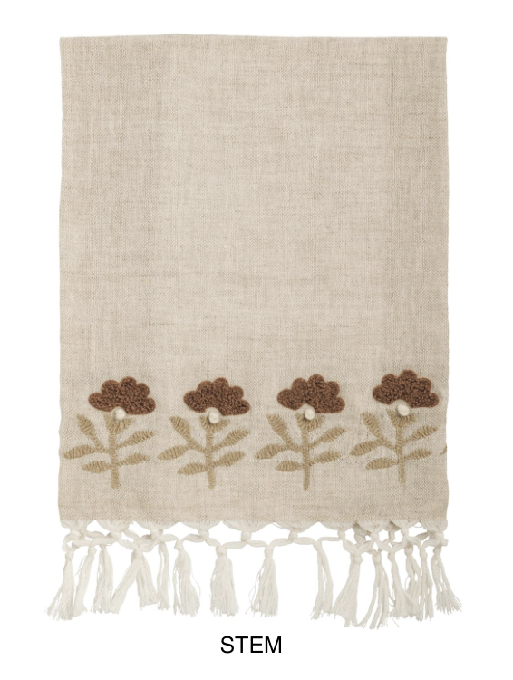 Floral Embroidered Towels