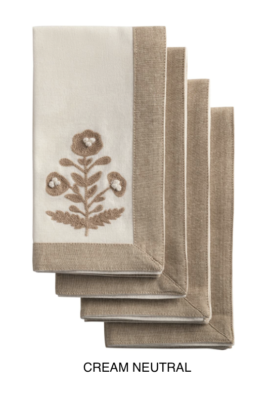 Embroidered Napkin Pack