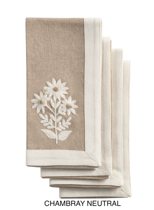 Embroidered Napkin Pack