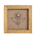 Framed Block Print Flower