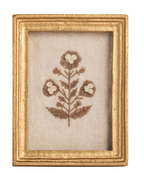 Framed Block Print Flower