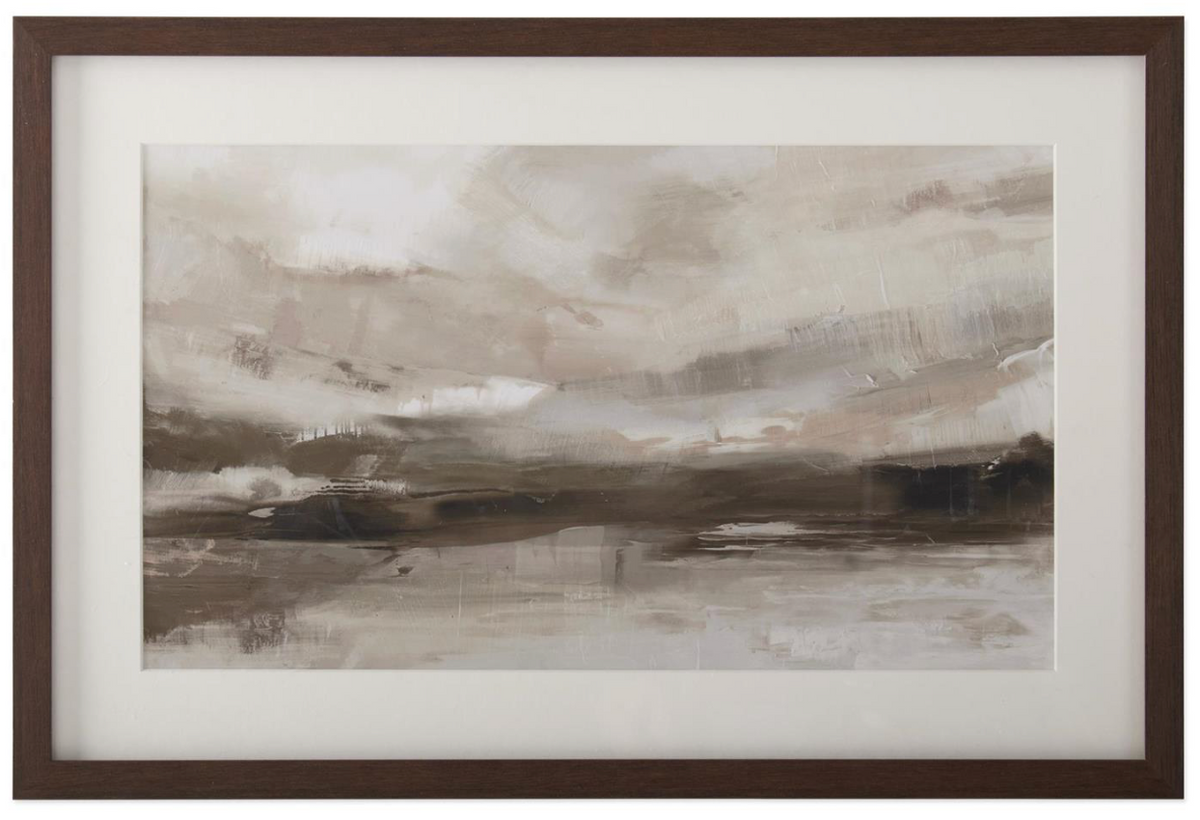 23.75" Wood Framed Landscape Print
