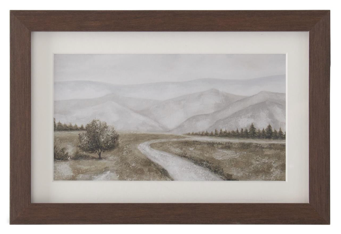 Framed Watercolor Landscape Print