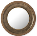 Alligator Embossed Metal & Wood Mirror