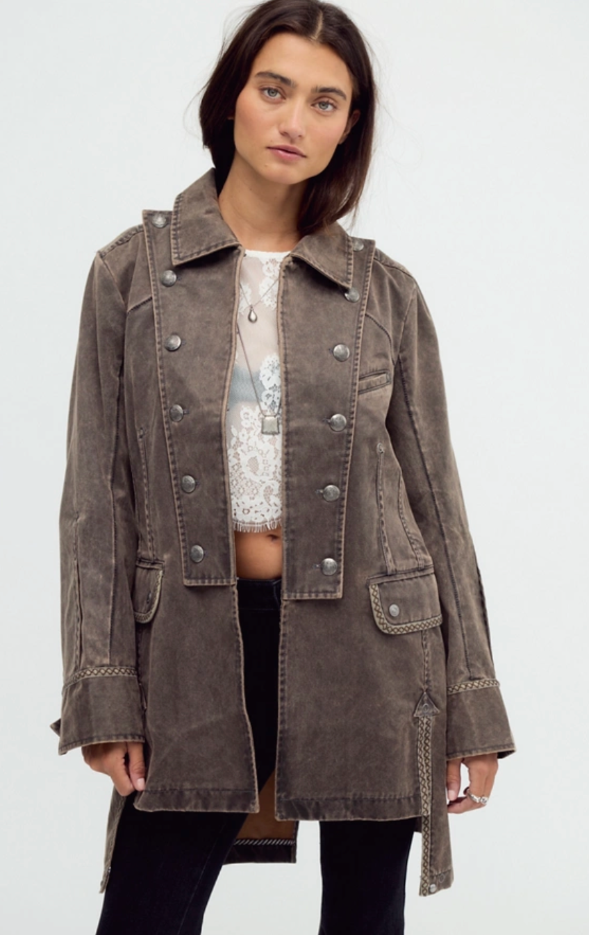 Free People Aries Officer Coat