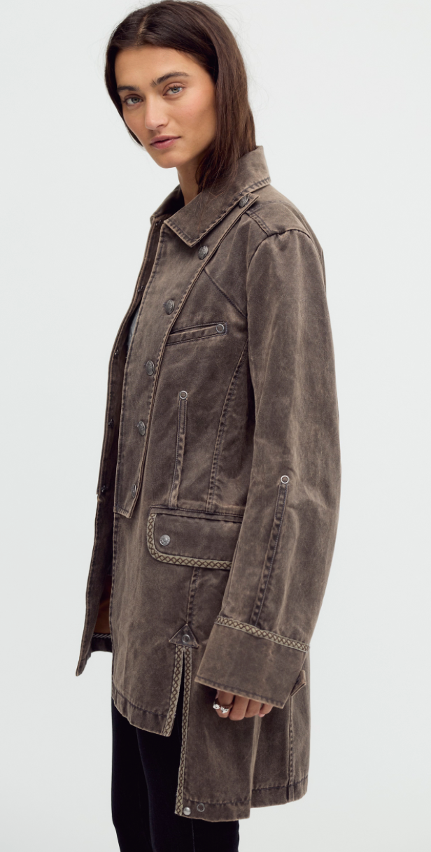 Free People Aries Officer Coat