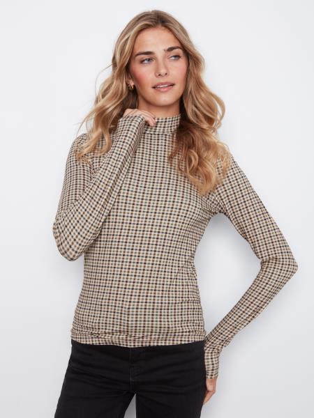 Bella Jersey Long Sleeve Mock Neck