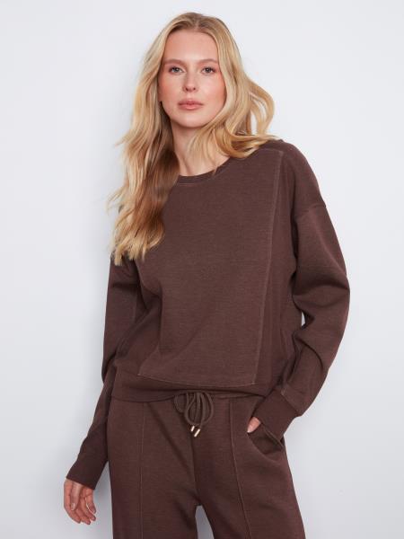 Lydia Crewneck Soft Scuba Top