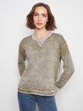 Sadie Long Sleeve Crew Neck Printed Sweater