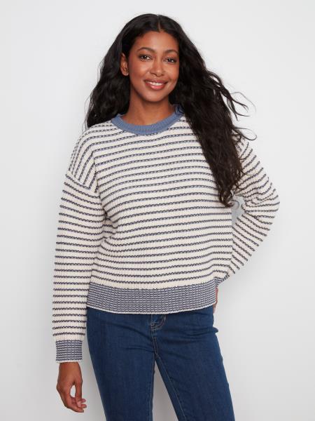 Adeline Striped Crew Neck Sweater