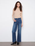 Caroline Wide Leeg Jean W/Patch Pocket
