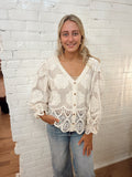 Lily Embroidered Lace Top X195626