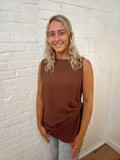Hazel Side Knot High Neck Top X194599