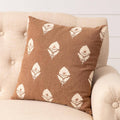 Rust Block Print Pillow