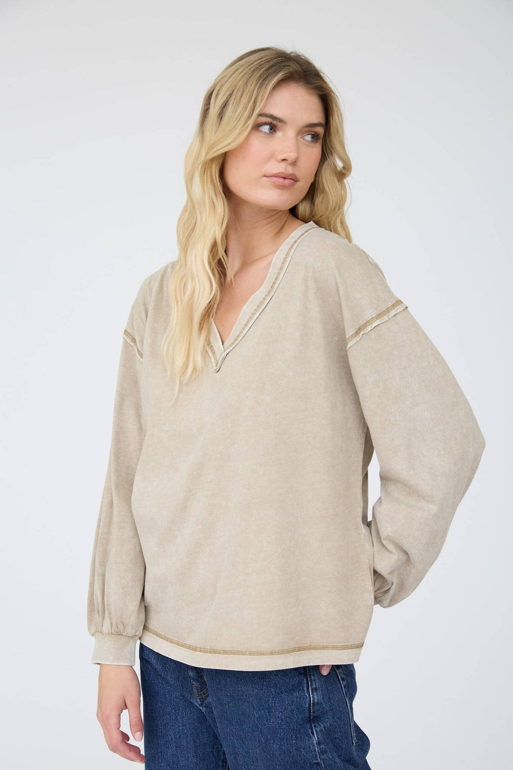 Zoe Washed Knit Top