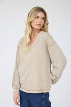 Zoe Washed Knit Top